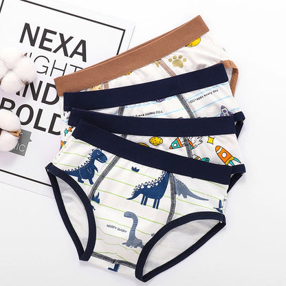 Children Boys Boxer Briefs Cotton  Underwear Small Medium Big Boys 12-15 Years Old Teenager Shorts Breathable M L XL 2XL3XL