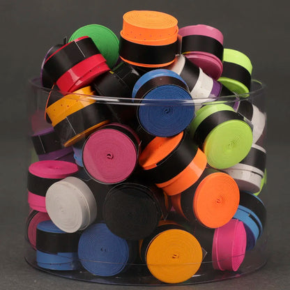 60 PCS Tennis Racket Overgrips Padel Over Grips Badminton Over Grips Sweat Absorbed Wraps Tapes Grips Sweatband