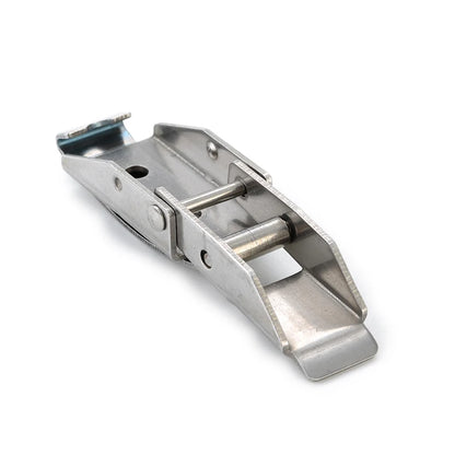 KAK Cabinet Boxes Spring Loaded Latch Catch Toggle Hasp Mild Steel Hasp For Sliding Door Simple Window Hardware Tool Box Lock