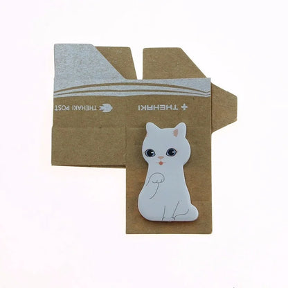 Pretty Kawaii Kitty Sticky Notes Sticker Cute Kitten Notepad Memo Pad Post Office School Stationery Supply Cat Funny Gift Dog