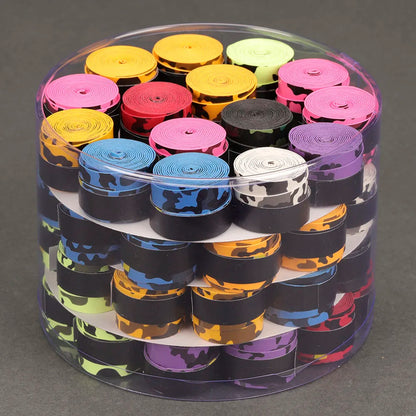 60 PCS Tennis Racket Overgrips Padel Over Grips Badminton Over Grips Sweat Absorbed Wraps Tapes Grips Sweatband