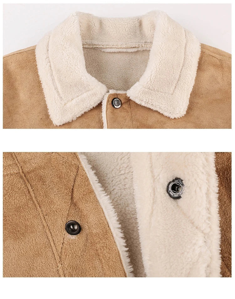 Men's Winter Thick Warm Military Bomber Pu Jacket Tactical Faux Leather Jackets Outwear Fleece Coats Fur Inner Windbreaker