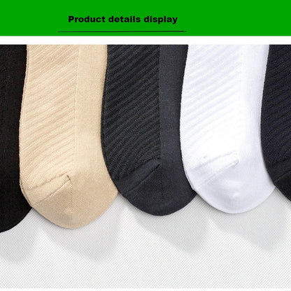 3/5Pairs High Quality Bamboo Fiber Men‘s And Women Socks Embroidery Boat Ankle Socks Men Gifts Spring Summer Socks