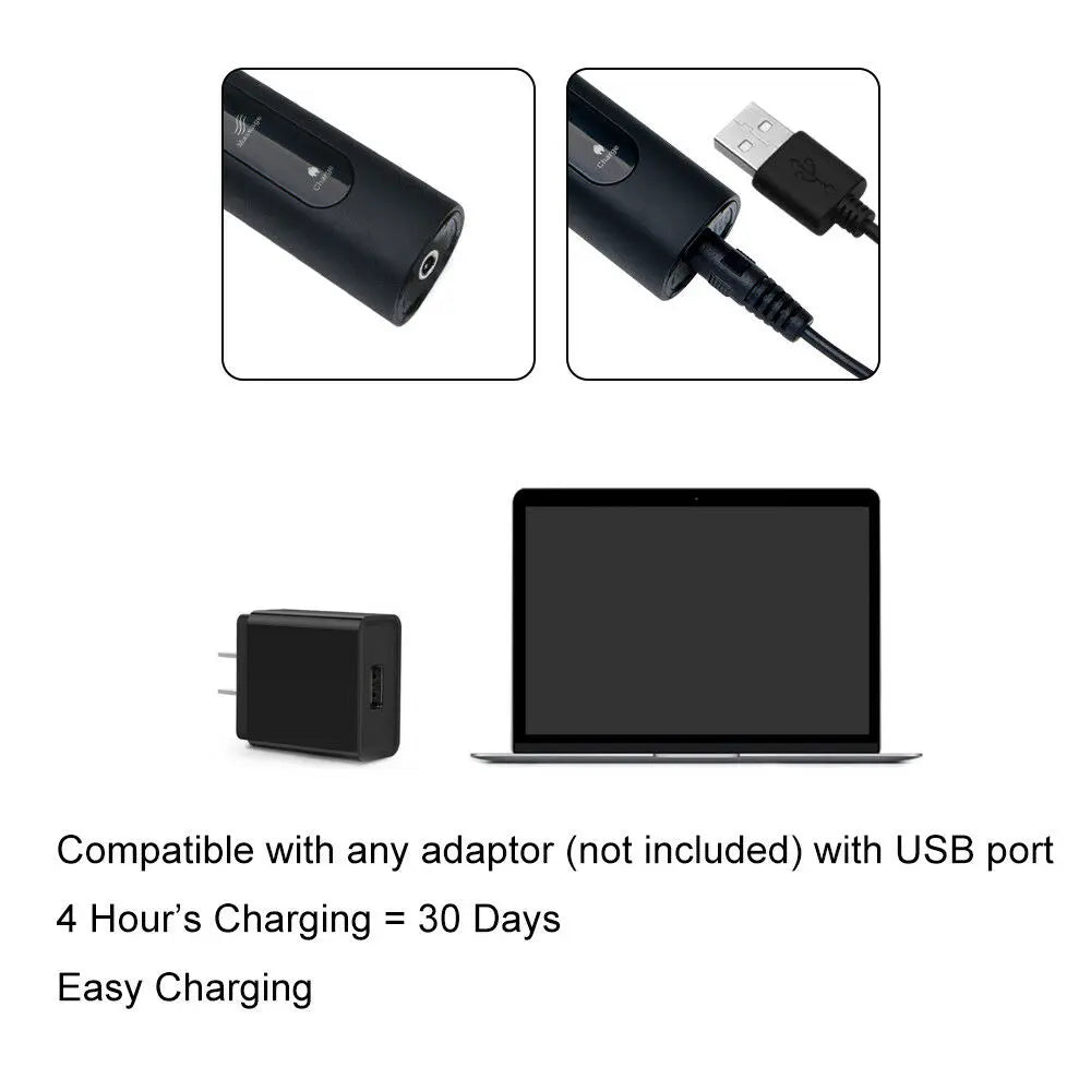 Fairywill FW507 Electric Sonic Toothbrush USB Charger Tooth 8Brush Replacement Waterproof Electronic Toothbrush with Travel Case