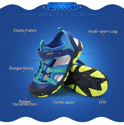 New Arrival Children Footwear Closed Toe Sandals For Little And Big Sport Kids Summer Shoes Eur Size #25-35