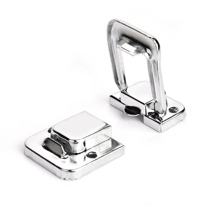 KAK Cabinet Boxes Spring Loaded Latch Catch Toggle Hasp Mild Steel Hasp For Sliding Door Simple Window Hardware Tool Box Lock