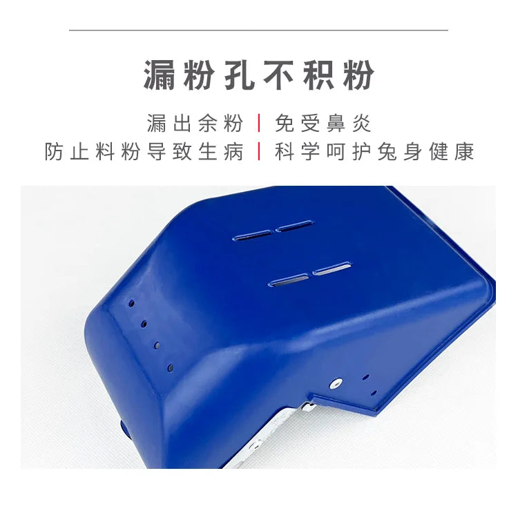 5PCS rabbit food box increases rabbit food box, rabbit cage box, three-and-three-sided anti-scraping plastic trough for breeding