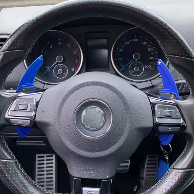 For VW Beetle Scirocco Touareg R32 Eos Sharan Tiguan R36 Golf 5 6 GTI R Polo Jetta Passat Car Steering Wheel Shift Paddle DSG