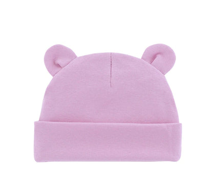 Soft Newborn Hat Baby Beanie Cotton Infant Bonnet Baby Cap for Girls Boys Kids Hats Newborn Photography Props Accessories 0-12M