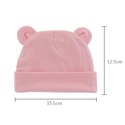 Soft Newborn Hat Baby Beanie Cotton Infant Bonnet Baby Cap for Girls Boys Kids Hats Newborn Photography Props Accessories 0-12M