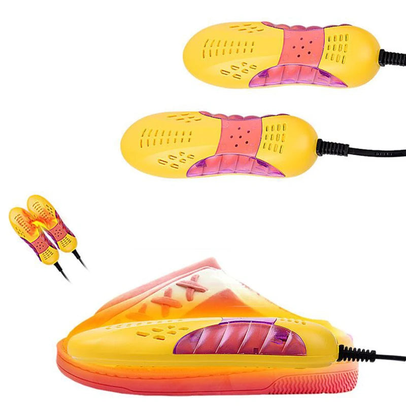 Race Car Shape Shoe Dryer Foot Protector Boot Odor Deodorant Dehumidify Device With Voilet Light Heater 18W EU/US Plug