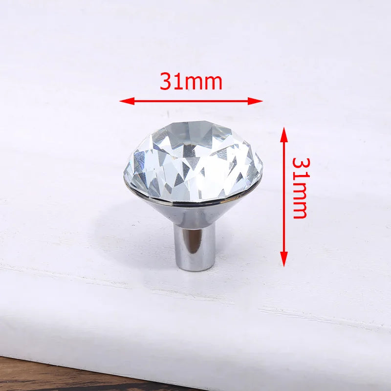 KAK Luxury Diamond Crystal Handles Shoebox Cabinet Handles Closet Door  Drawer Knobs Wardrobe Pulls Pullers With Screws Hardware