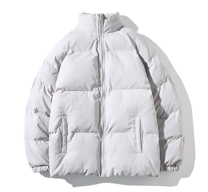 Winter Jacket Men Parkas Thicken Warm Coat Mens Stand Collar Solid Color Casual Parka Women Fashion New Streetwear 5XL