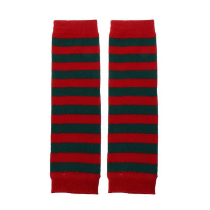 Baby Leg Warmers Girl Cotton Socks Children Rainbow Striped Crawling Knee Pads Colorful Knitted Leggings Winter Soft Sock