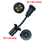EgoTrailer Trailer Plug Adapter 13 Pin Trailer Socket to 7 Pin RV Blade Plug Connector Plug Trailer Boat Truck Trailer Parts