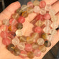 Natural Stone Beads Frost Dark Blue Cracked Dream Fire Dragon Veins Agates Beads For Jewelry Making DIY Bracelet 15‘’ 6/8/10mm