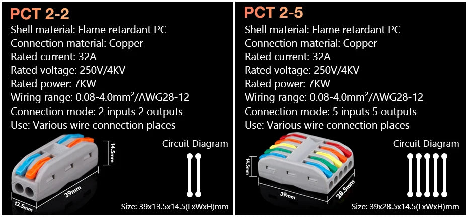 Trianglelab Mini Fast Wire Cable Connectors High Quality Cable Plug Line Connector Heater Thermistor MOTOR Line Extension