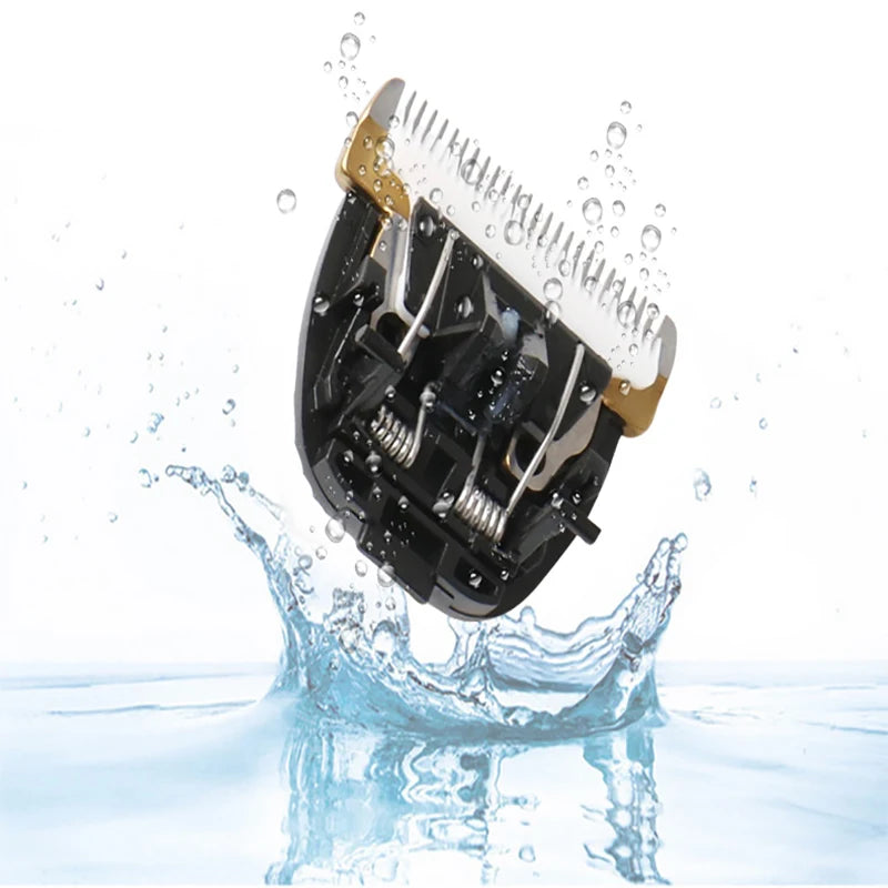 Professional Hair Clipper Titanium Ceramic Blade Hair Trimmer LCD Display Strong Power Salon Barber Hair Cutting Machine For Men