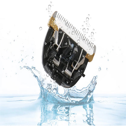 Professional Hair Clipper Titanium Ceramic Blade Hair Trimmer LCD Display Strong Power Salon Barber Hair Cutting Machine For Men