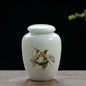 Mini White Ceramic Pet Ashes Urn Cremation Ash Holder Small Animal Pet Parrot Bird Funeral Memorial Casket Burial Urns Gift