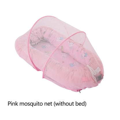 77HD Baby Crib Mosquitoes Net Portable Foldable Infant Bed Canopy Netting Folding Sleeping Cradle Insect Net Tent