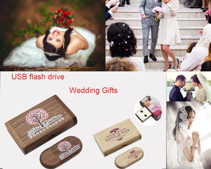JASTER High Quality Wooden Logo Engrave Wood USB Flash Drive 4GB 8GB 16GB 32GB 64GB Wedding Gift Flash Memory Card Pen Drive