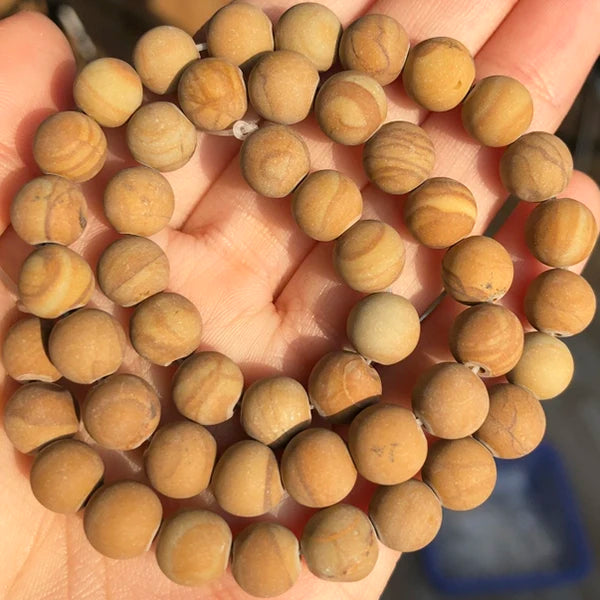 Natural Stone Beads Frost Dark Blue Cracked Dream Fire Dragon Veins Agates Beads For Jewelry Making DIY Bracelet 15‘’ 6/8/10mm