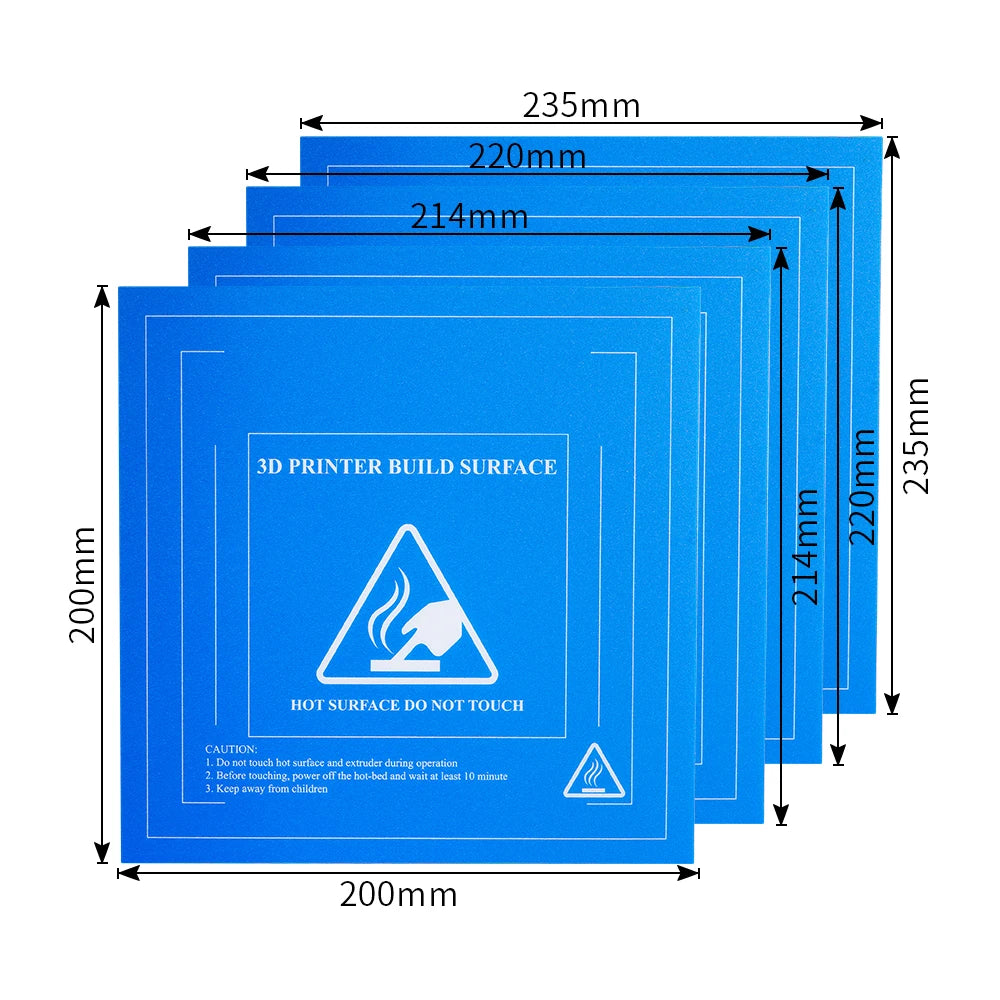 KingRoon Upgraded Coarse Sand Blue Heatbed Sticker For 3D Printer Surface HeatBed 3D Printing Platform Sticker Heat Paper
