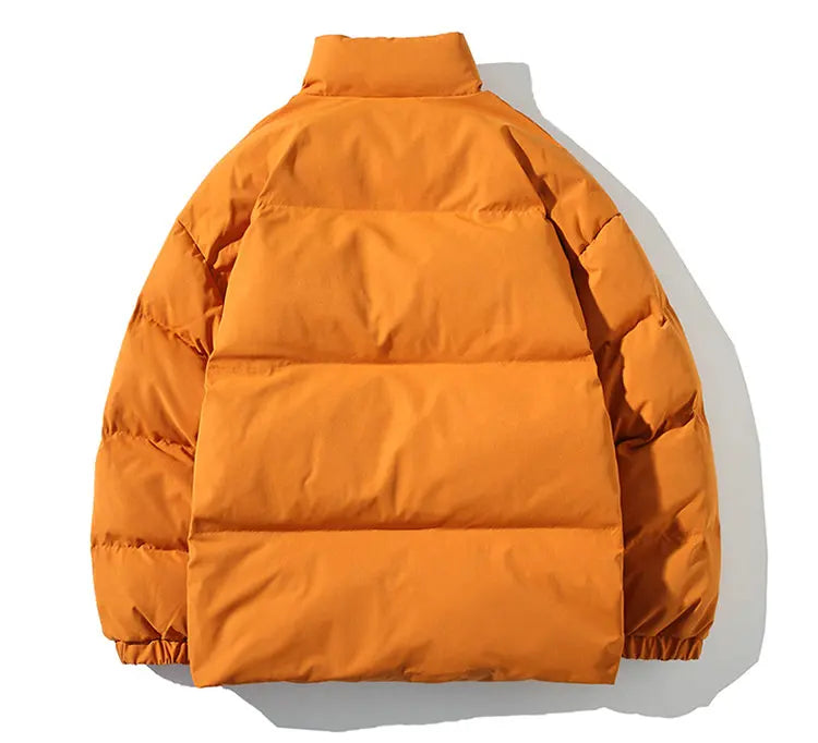 Winter Jacket Men Parkas Thicken Warm Coat Mens Stand Collar Solid Color Casual Parka Women Fashion New Streetwear 5XL