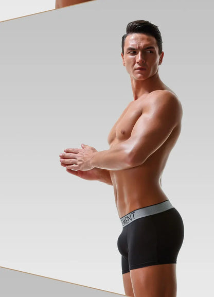 Sexy Men Underwear Modal Boxer Shorts Breathable Panties Man Bullet Separation Pouch Underpants Male Trunks Cueca Calzoncillo