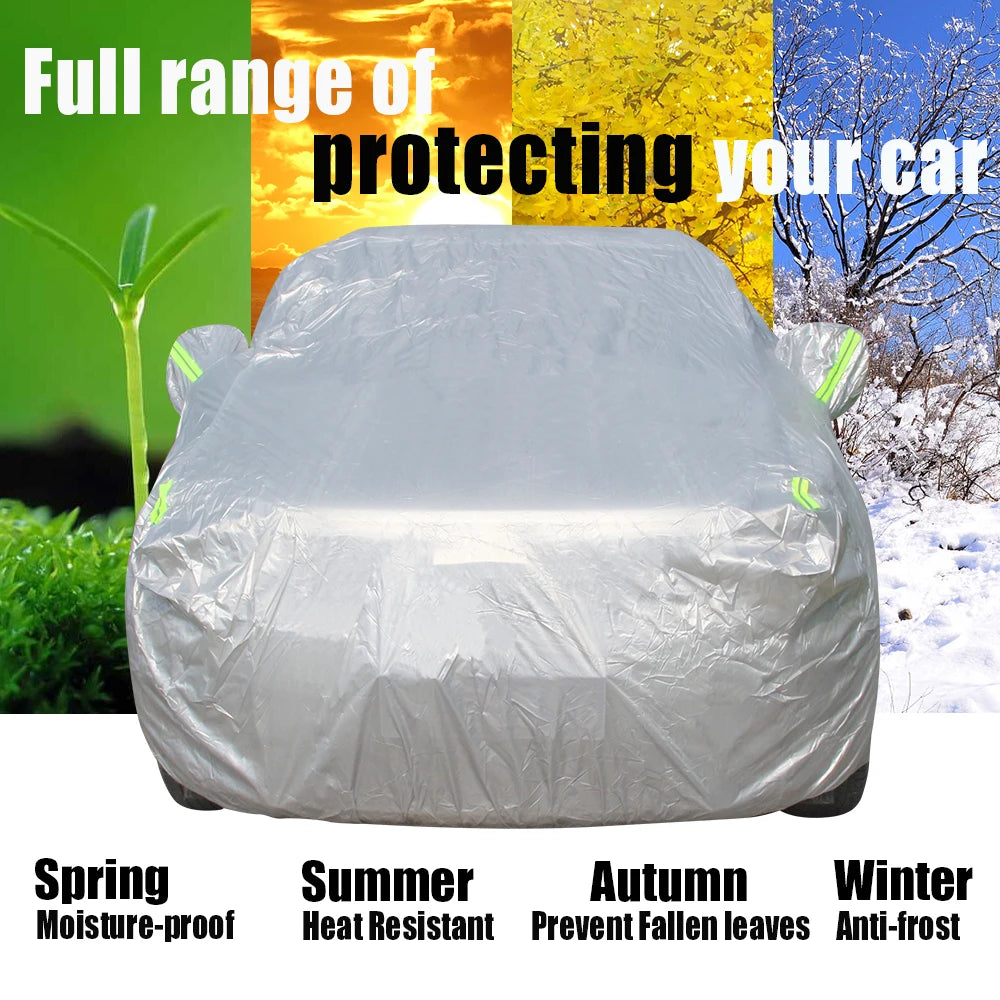 Full Car Cover Anti UV Sun Shade Rain Snow Wind Resistant Durable SUV Cover For Porsche Cayenne 2002-2025