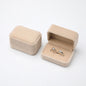 Velvet Ring Box Couple Double Ring Earrings Display Holder Case Proposal Engagement Wedding Marriage Anniversary Jewelry Packing