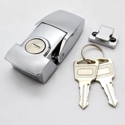 Suitcase Latch Black  Hasp Lock  Zinc Alloy  Hidden Box  Security Toggle Buckle