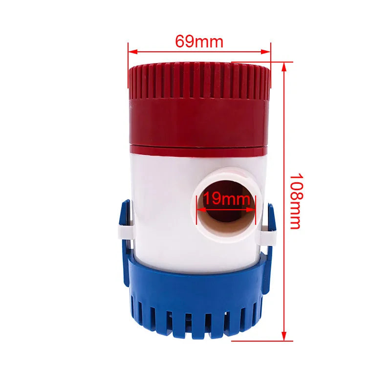 1Pcs bilge pump 12v 24V 1100gph 750gph water pump used in boat seaplane motor homes houseboat