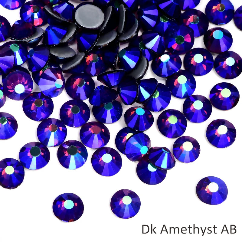 Oleeya стразы Better DMC Hotfix Rhinestone Iron On Strass High Quality Flatback Glass Crystal AB For DIY Wedding Y2792