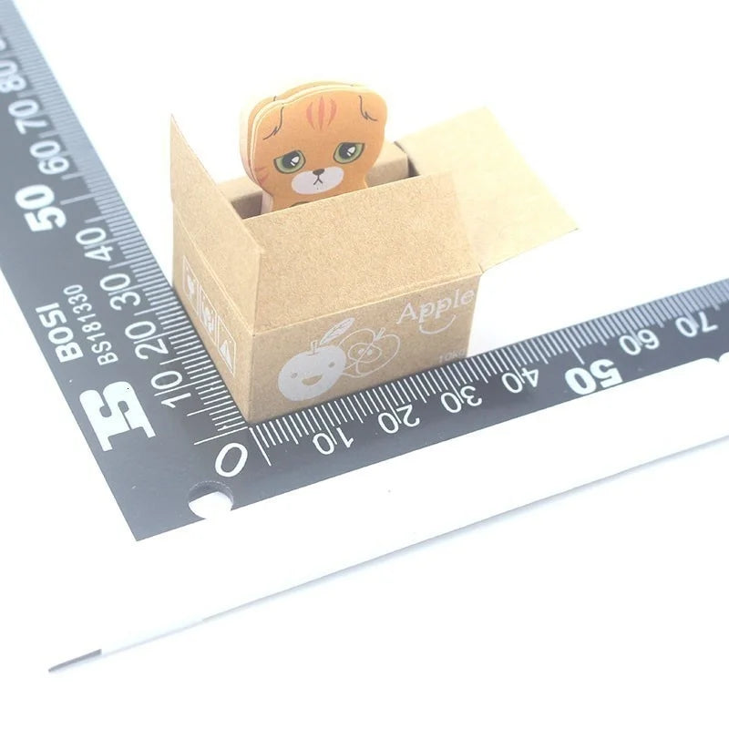 Pretty Kawaii Kitty Sticky Notes Sticker Cute Kitten Notepad Memo Pad Post Office School Stationery Supply Cat Funny Gift Dog