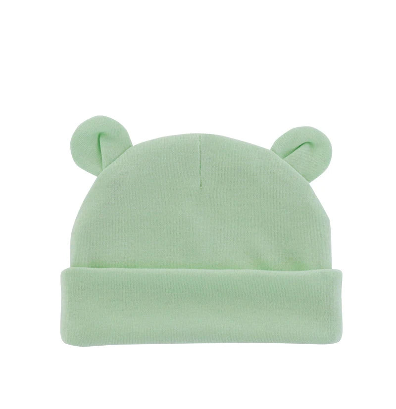 Soft Newborn Hat Baby Beanie Cotton Infant Bonnet Baby Cap for Girls Boys Kids Hats Newborn Photography Props Accessories 0-12M