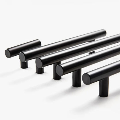 Black Gold Cupboard Handle Brushed Stainless Steel Kitchen Cabinet Door Knob Furniture Drawer Pull  Hardware Pulls  Bar Handle