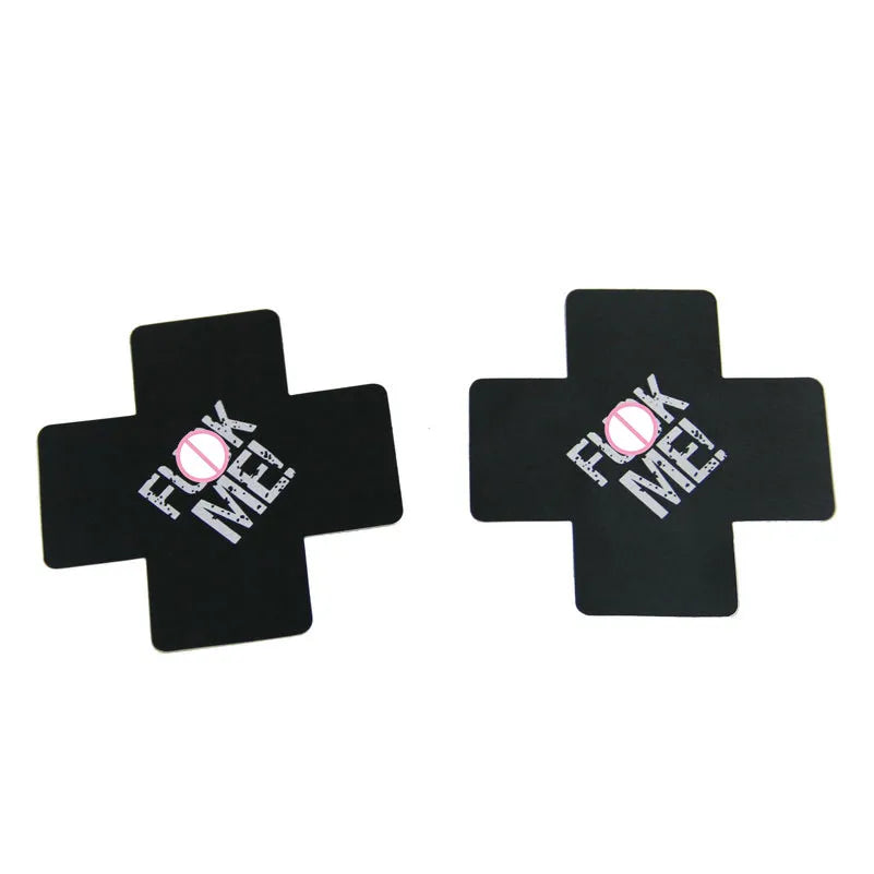 KISS ME Women Sexy Nipple Covers Red Heart Star Cross 5Pairs Adhesive Pads Body Breasts Stickers Milk Paste Chest Paste UnBra