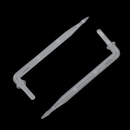 100Pcs 4mm Elbow Arrow Drippers Garden Micro Irrigation Drip Emitter 4/7mm Hose Dripper Watering to Root Dripper