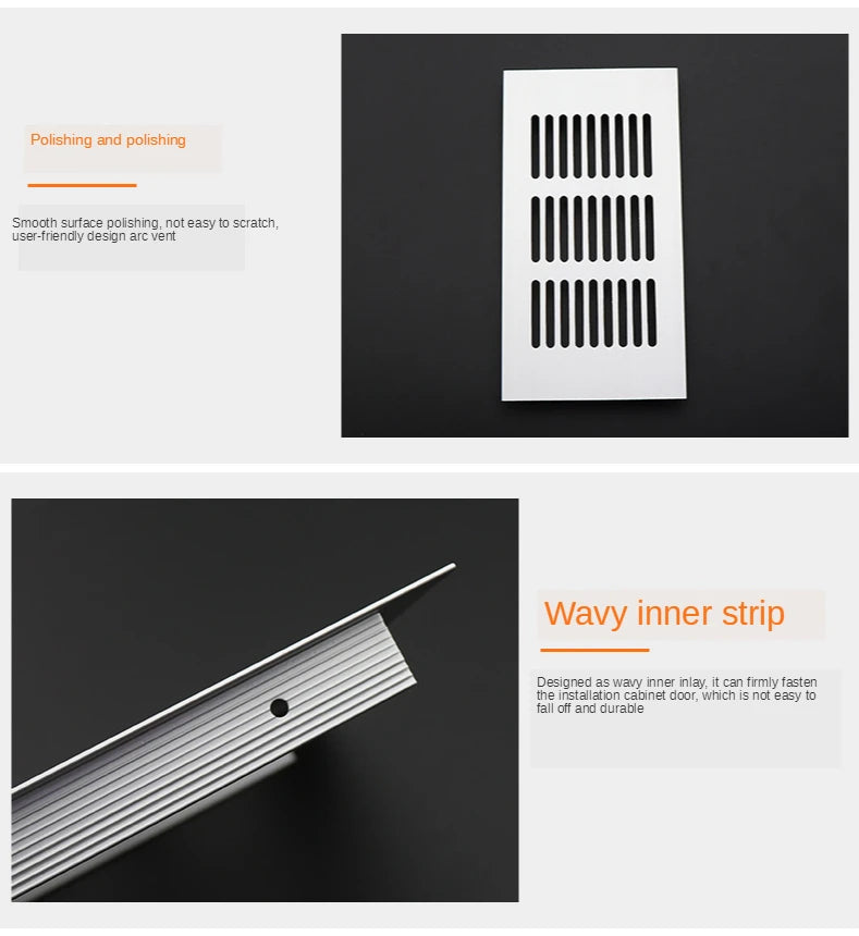 Vents Perforated Sheet Aluminum Air Vent Ventilator Grille Cover Ventilation For Closet Shoe Air Conditioner home Decor cover