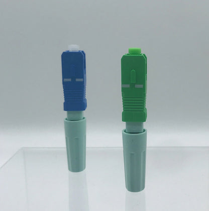 50/100/200/400pcs SC APC UPC Fiber Optic Fast Connector SM Single-Mode Optical Quick Connector FTTH Tool SC Adapter Freeshipping