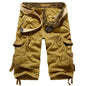 2025 Summer New High Quality Cargo Shorts Men Casual Workout Military Men's Shorts Multi Pocket Knee Length Short Pants