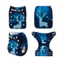 U Pick ALVABABY Digital Position Cloth Diapers Baby Reusable Modern Cloth Nappy for Baby with 1pc Microfiber Insert