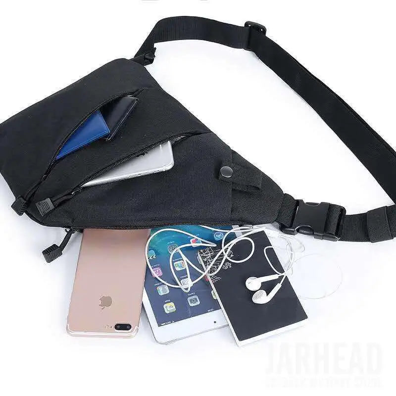 Multifunctional Concealed Tactical Storage Gun Bag Holster Men's Left Right Nylon Shoulder Bag Anti-theft Bag Chest Bag Hunting