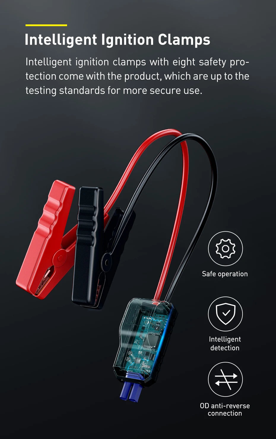 Baseus 2000A Car Jump Starter 20000mAh Power Bank Car Booster for Auto Battery Charger Petrol Diesel 12v Car Starter Device
