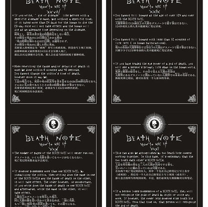 A5 Anime Death Note Notebook Set Leather Journal and Necklace Feather Pen Animation Art Writing Journal Death Note Notepad