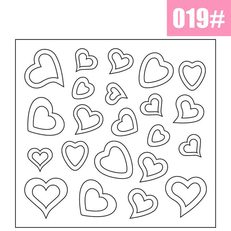 2pcs French Manicure Nail Wraps Stickers, Nail Art Form Fringe Tip Guides for DIY Nail Decoration
