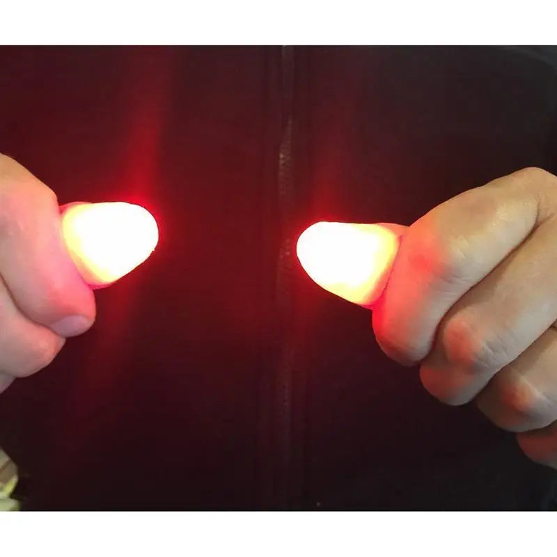 2/4/6pcs Magic Light Up Finger Fingers LED Tricks Thumb Props Christmas Christmas Festival Party Novelty Funny Toys