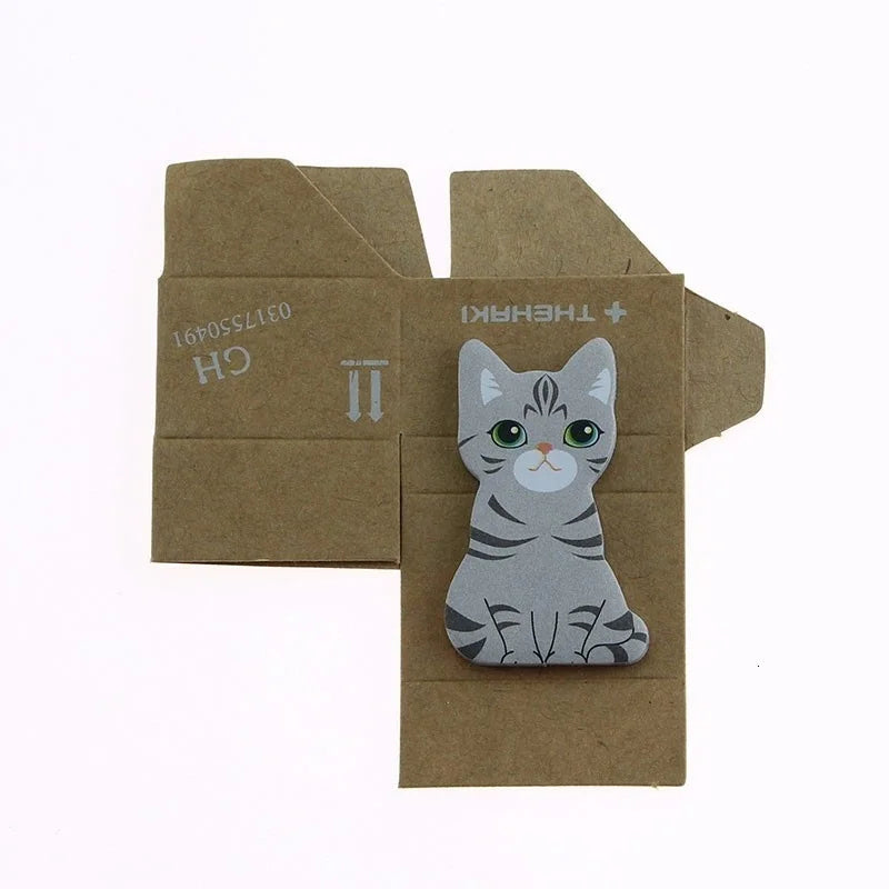 Pretty Kawaii Kitty Sticky Notes Sticker Cute Kitten Notepad Memo Pad Post Office School Stationery Supply Cat Funny Gift Dog
